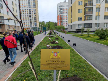 Свердловские депутаты посадили липы в честь 30-летия законодательной власти региона в самом новом районе Екатеринбурга. ФОТО