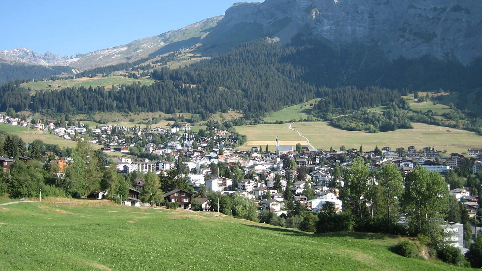 Laax — vista de la estación