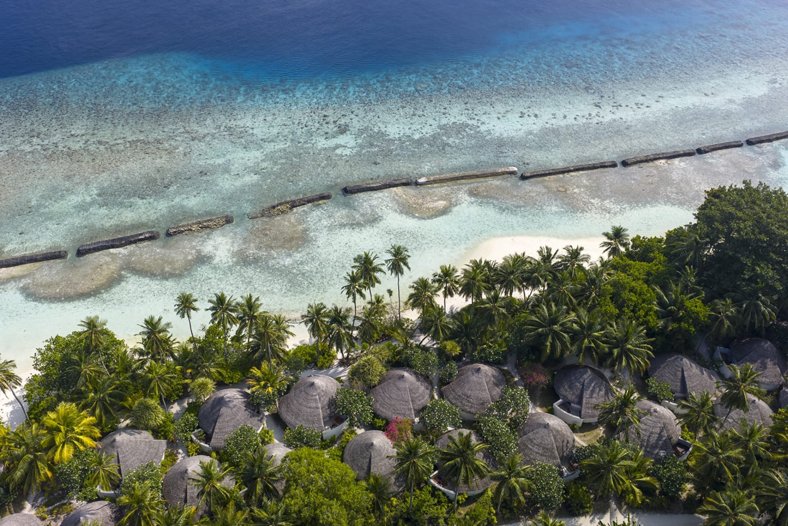 Niva Kuramathi — Superior Beach Cluster (vista drone)