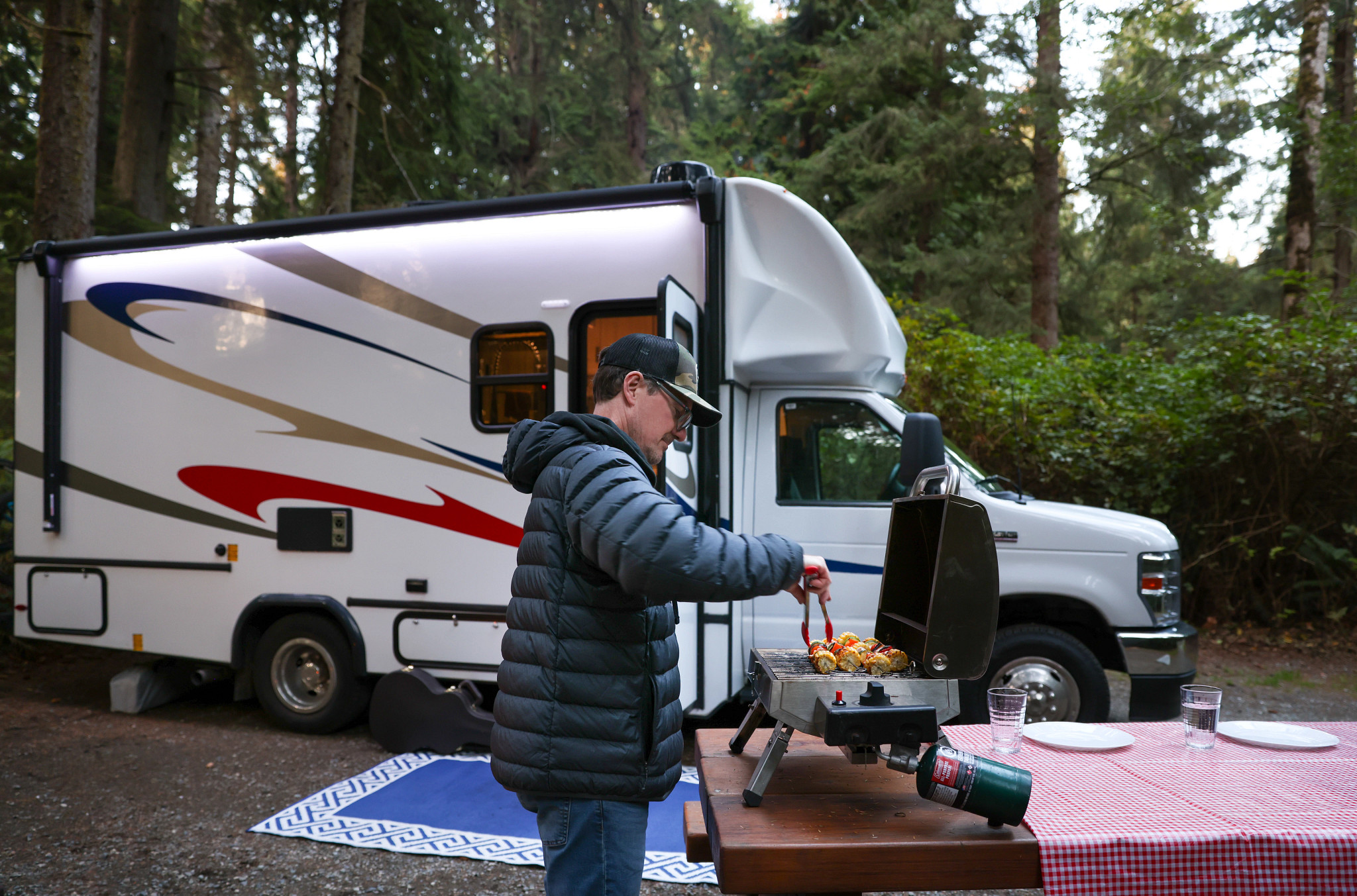 Barbacoa junto a la SVC, British Columbia