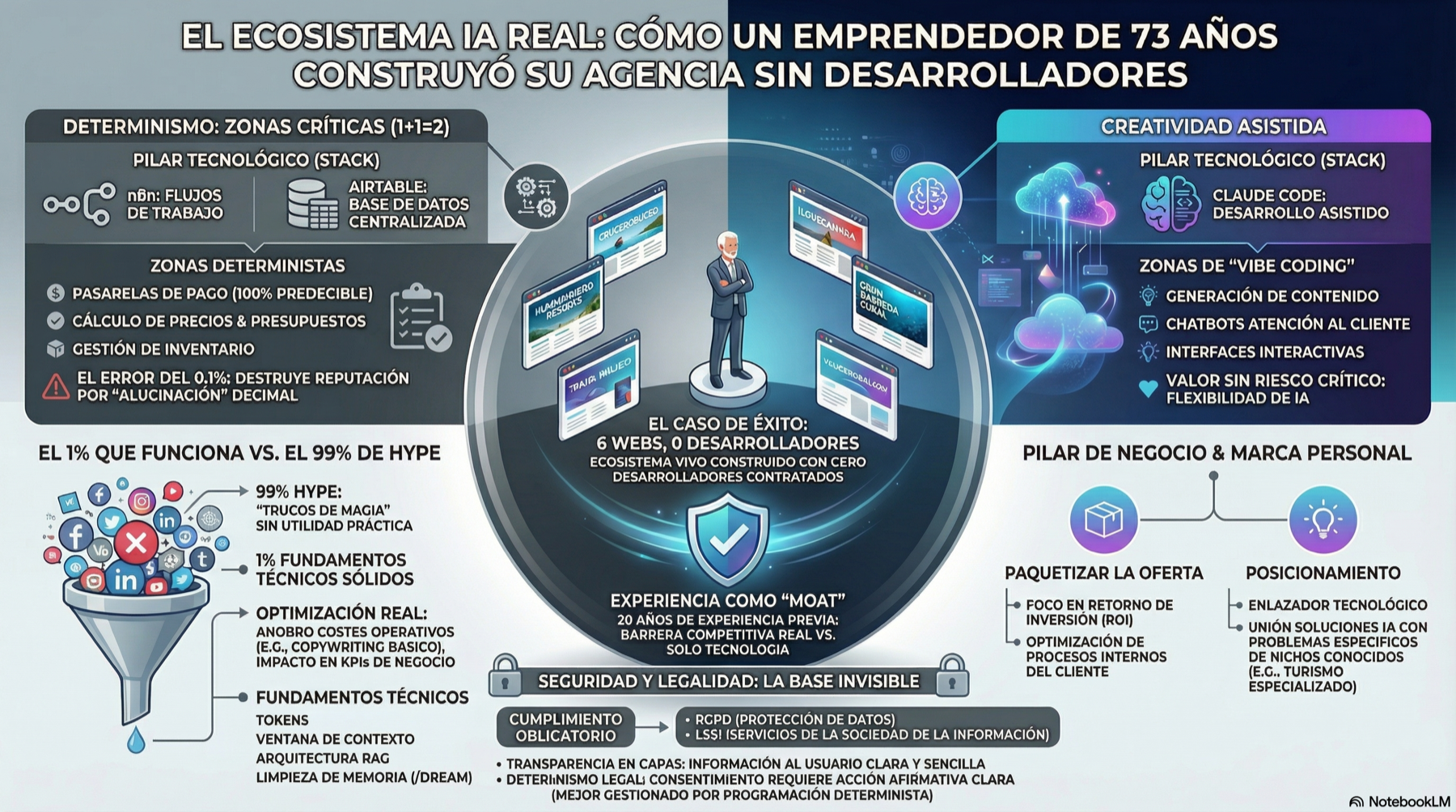 Infografía: Emprender con IA Real