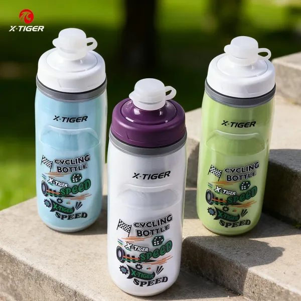 X-TIGER Bicycle Water Bottle 620ml Cold Water Insulated Thermal Bottle Outdoor Sports MTB Road Bike Cycling Water Bottle