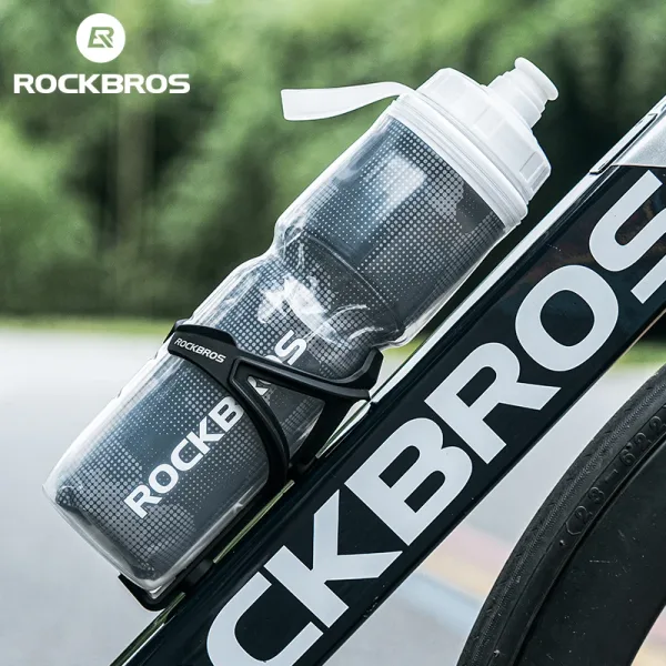 ROCKBROS 670ML Bicycle Water Bottle Insulated Cycling Water Bottle Gym Running Sports Water Bottle MTB Road Bike Thermal Bottle