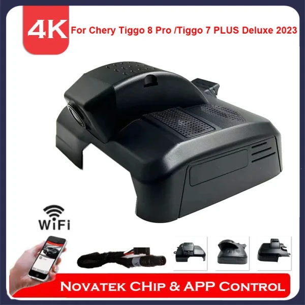 Caméra avant et arrière 4K Wifi DVR Dash Cam pour Ebro S700 S800 PHEV 2025 Chery Tiggo 8Pro phev 2025 Tiggo 7Plus Haute