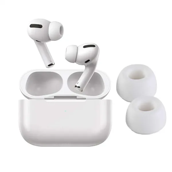 Electronics: Earmuffs Earplug Cover Replacement Eartips Silicone Soft Headphone Eartips XS/S/M/L White Ear Tips
