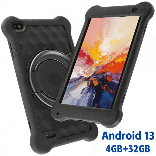 ANRY High Performance Tablet 7 Inch Android 13 Quad Core 4GB RAM ROM HD IPS Bluetooth Google Play