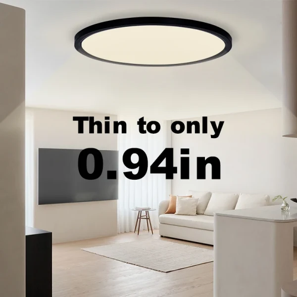 0,9 Zoll Ultradünne Led Deckenbeleuchtung für Raum Smart Lampen APP Fernbedienung Dimmable