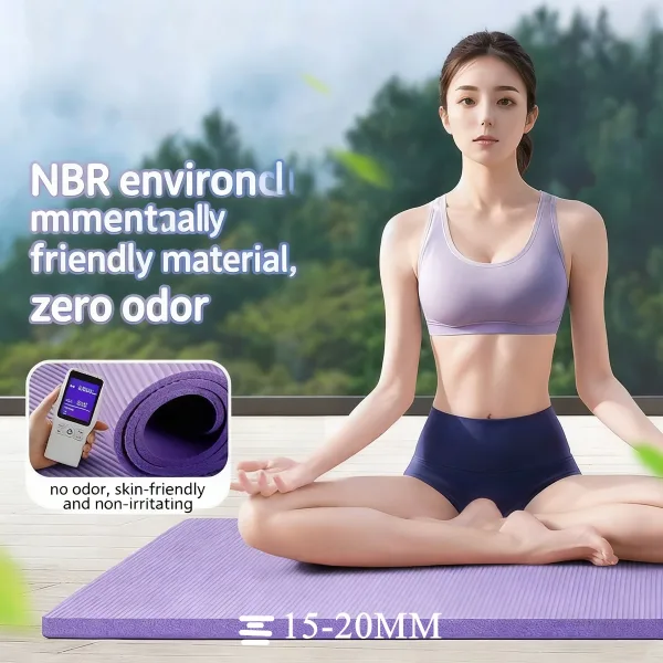 Sport: Dicke Yogamatten Anti-Rutsch Sport Fitness Blanket Übung Yoga und Pilates Gymnastik Mat Fitness