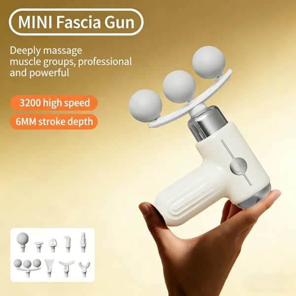 1pc Massage Gun, Deep Tissue Muscle Handheld Percussion Massager für Körper, Rücken und Hals, Ultra
