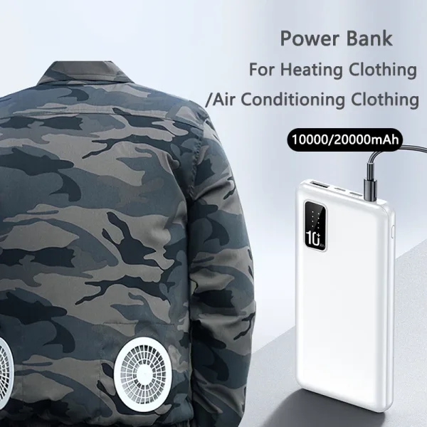 Gadgets: Power Bank for Heated Vest Jacket Air Condition Clothes Powerbank with DC Port Bateria for iphone