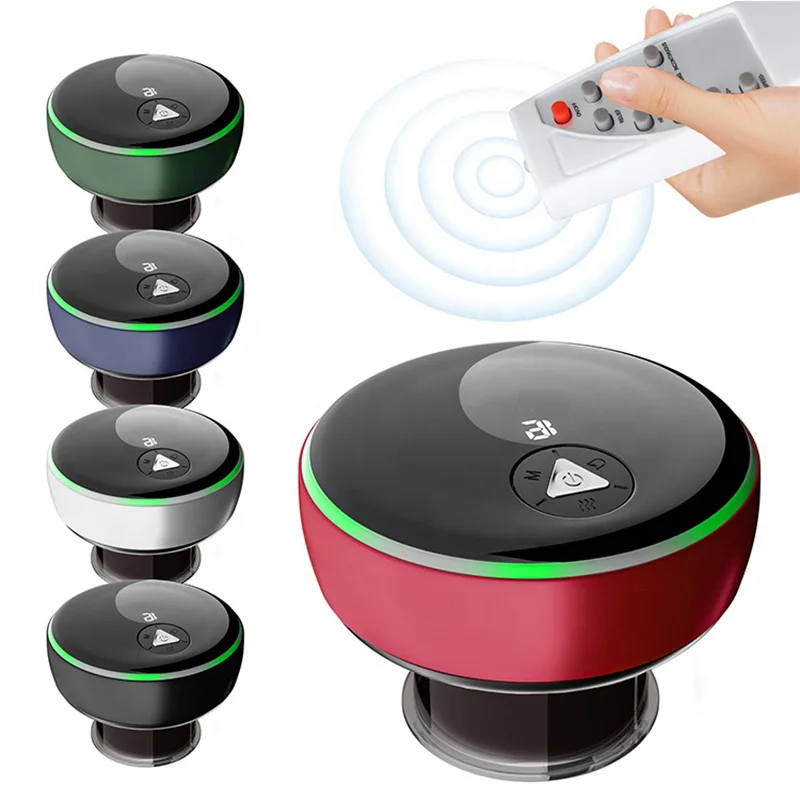 Home Smart Cupping Machine Cupping Electric Control Remote Massager Rechargeable Therapy Vacuum Heated Cupping Massager