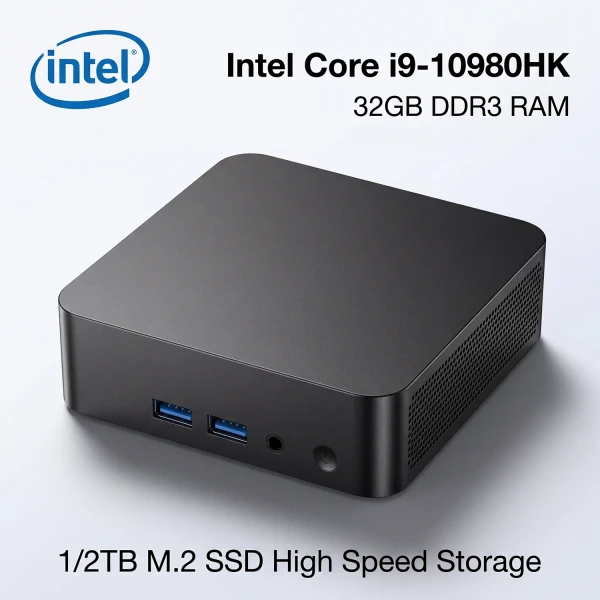 Ultra Compact Mini PC Intel Windows 11 RAM SSD 4K 3,6Ghz Home Office Student Mini Desktop Computer