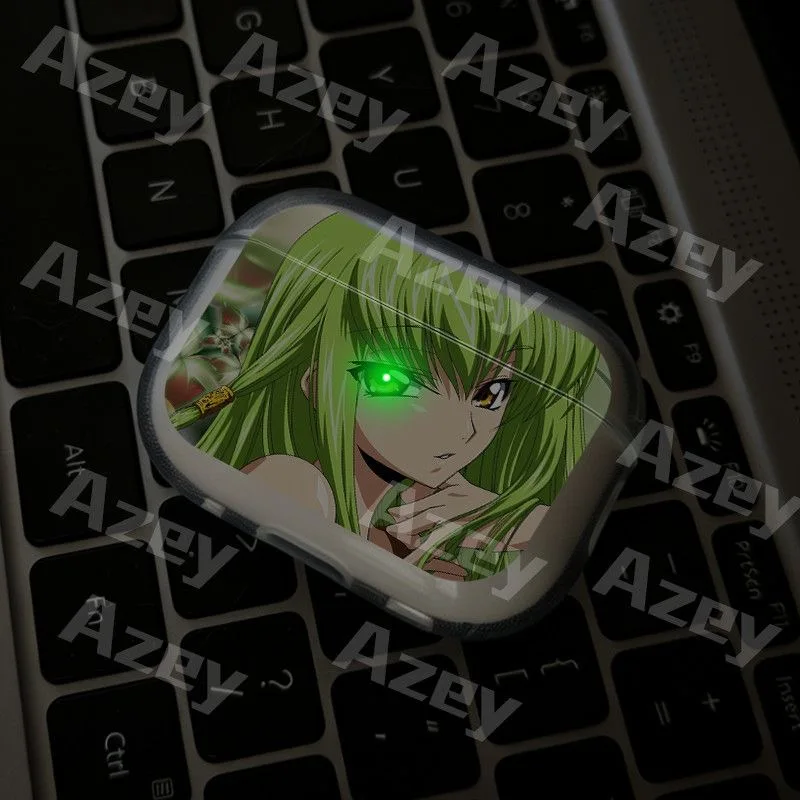 Anime Lelouch Lamperouge Code Geass C.C  Earphone Case For Airpods Pro 3 2025 Soft Clear Cover For Airpods 4 Shockproof Case