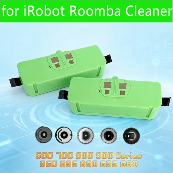 Smart Home: Original Lithium Ion Battery for iRobot Roomba Cleaner 900 800 700 600 Series 960 980 981 965 895
