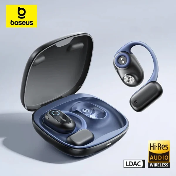 Baseus Bowie MF1 Ohrhörer Wireless Bluetooth 5.4 Open-Ear TWS Kopfhörer LDAC Call Noise Reduction