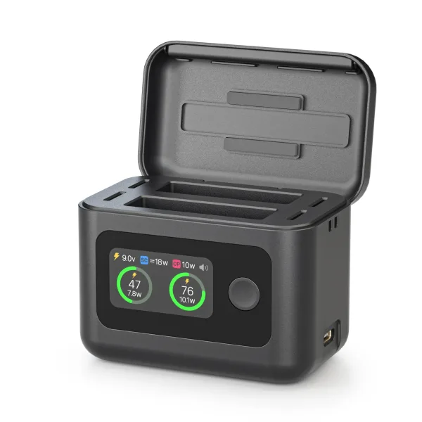 Electronics: 27W Fast Battery Charger Hub for X6, Battery Charging Box, Dual Battery Storage Station & Portable