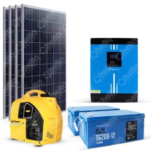 Kit solaire 4300W 230V 100% Autonome Groupe électrogène Stockage 9.6kW –  GDCM