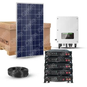 Kit solaire 4000W 230V 100% Autonome Groupe électrogène Stockage 9.6kW