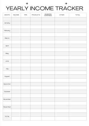 Salon Suite Business Tracker 5