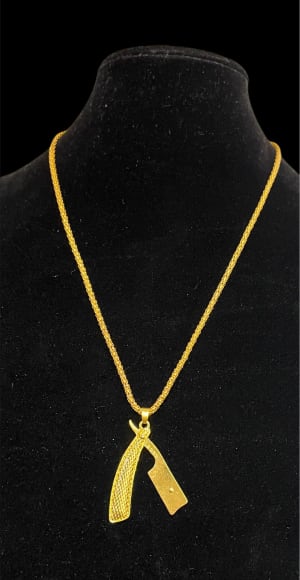Straight Razor Necklace 2