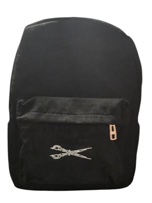Corduroy Backpack With Scissor Accent 2