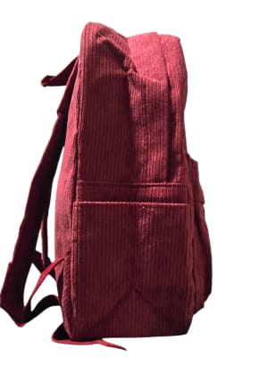 Corduroy Backpack With Scissor Accent 4