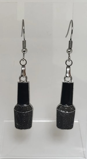 Nail polish earrings 2