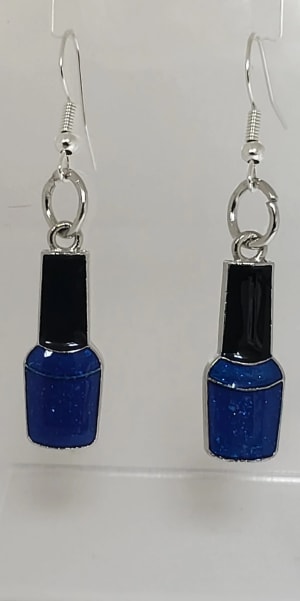 Nail polish earrings 3