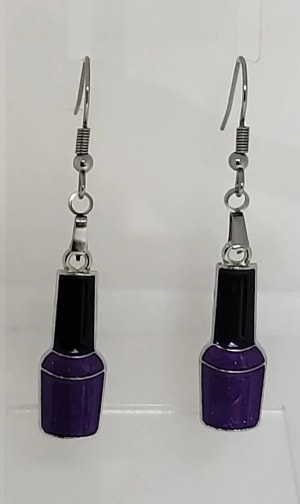 Nail polish earrings 4