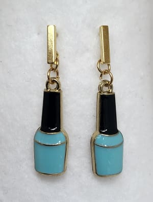 Nail polish earrings 5