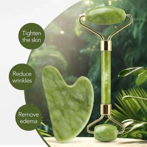 NudeU Jade Roller & Gua Sha Set 3