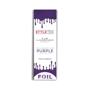 StyleTek Extra Large Heavy Embossed Flat Foil Sheets - 200 Count 4
