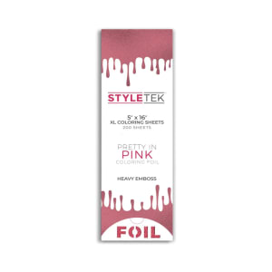 StyleTek Extra Large Heavy Embossed Flat Foil Sheets - 200 Count 5