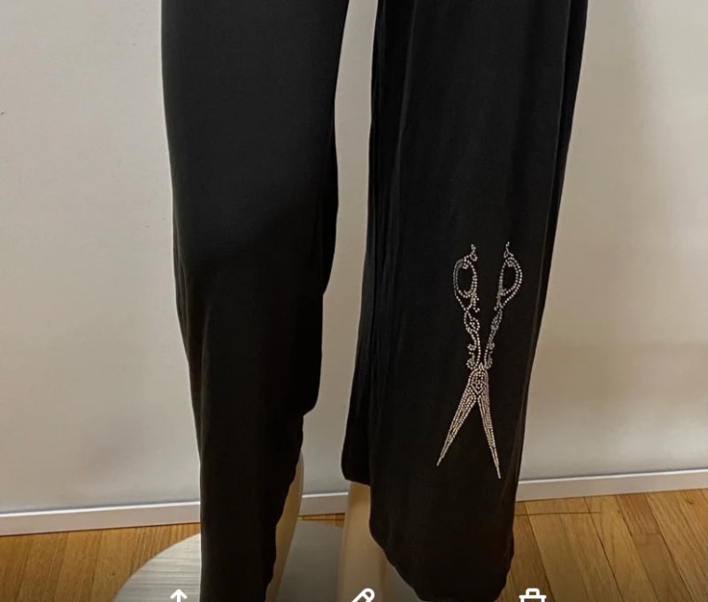 Stylish straight leg Palazzo paint