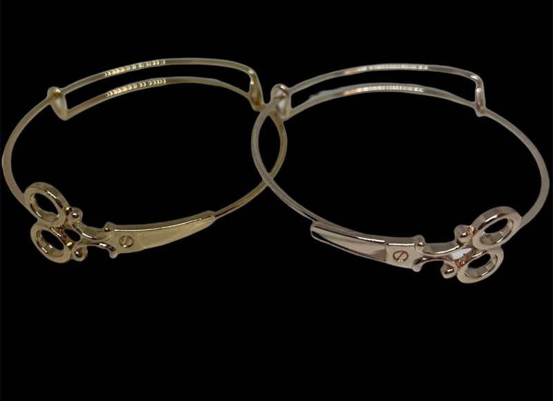 Stylist adjustable scissor bracelets
