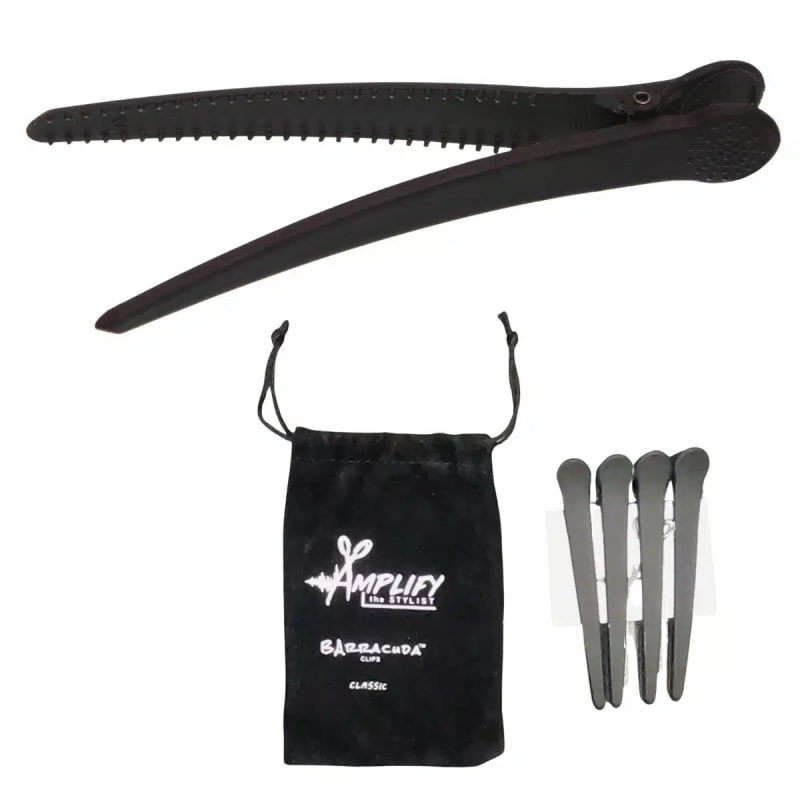 Hair Sectioning Clips for hair stylists – Barracuda Classic Clips 4 Pack