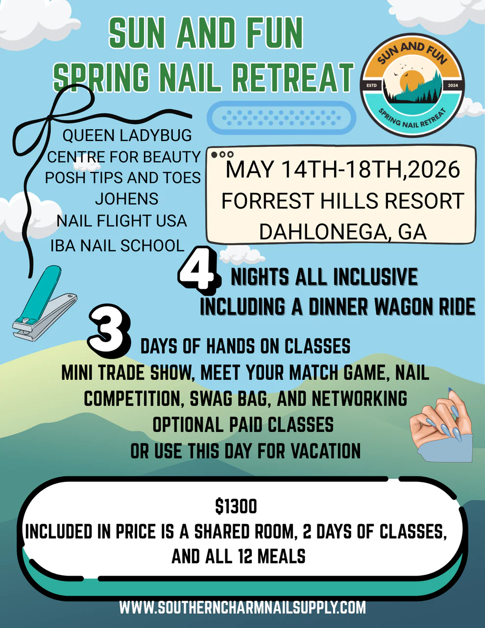 Sun and Fun Spring Nail Retreat 2026