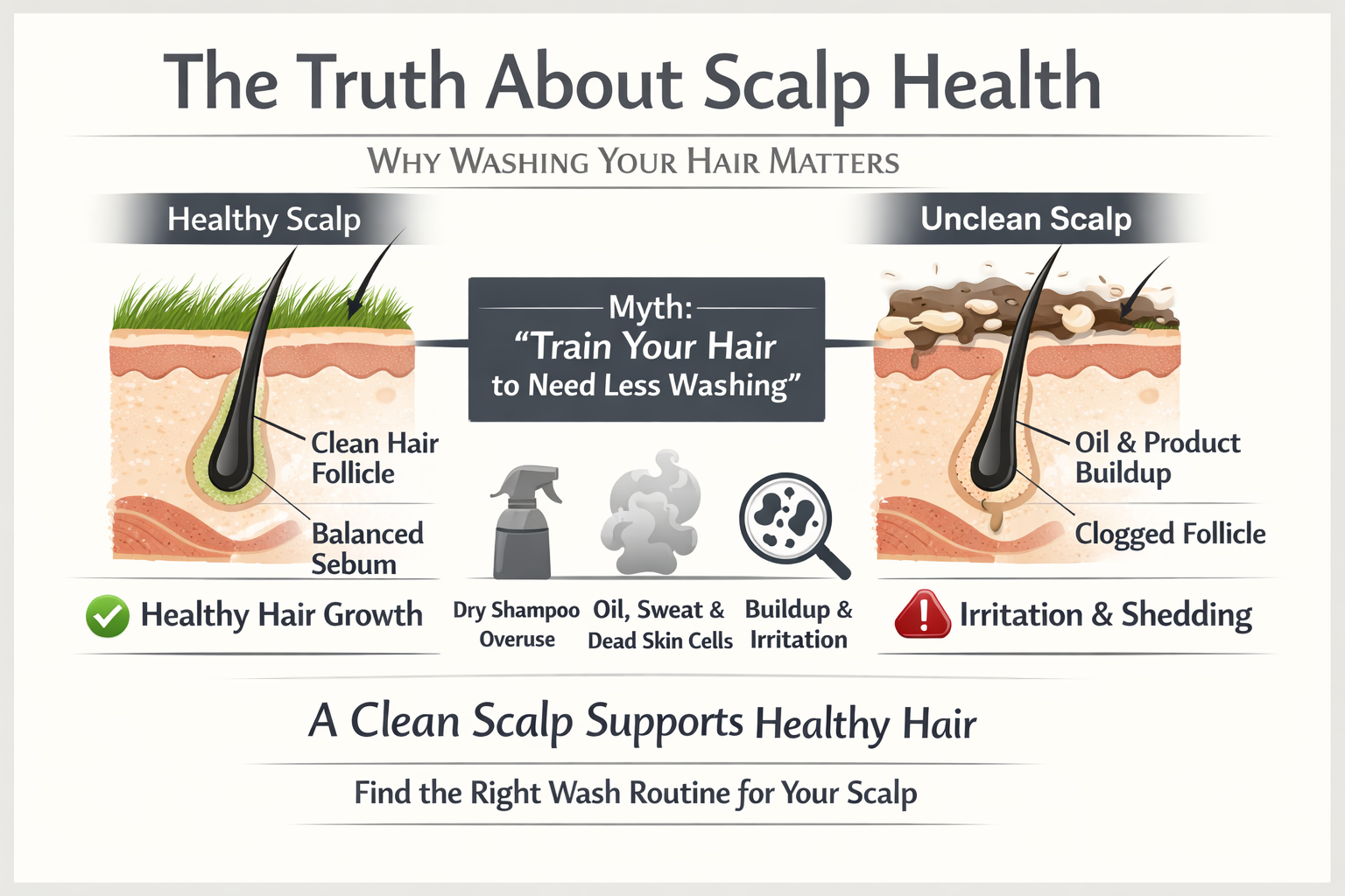 Can You Train Your Hair to Need Less Washing? The Truth About Scalp Health