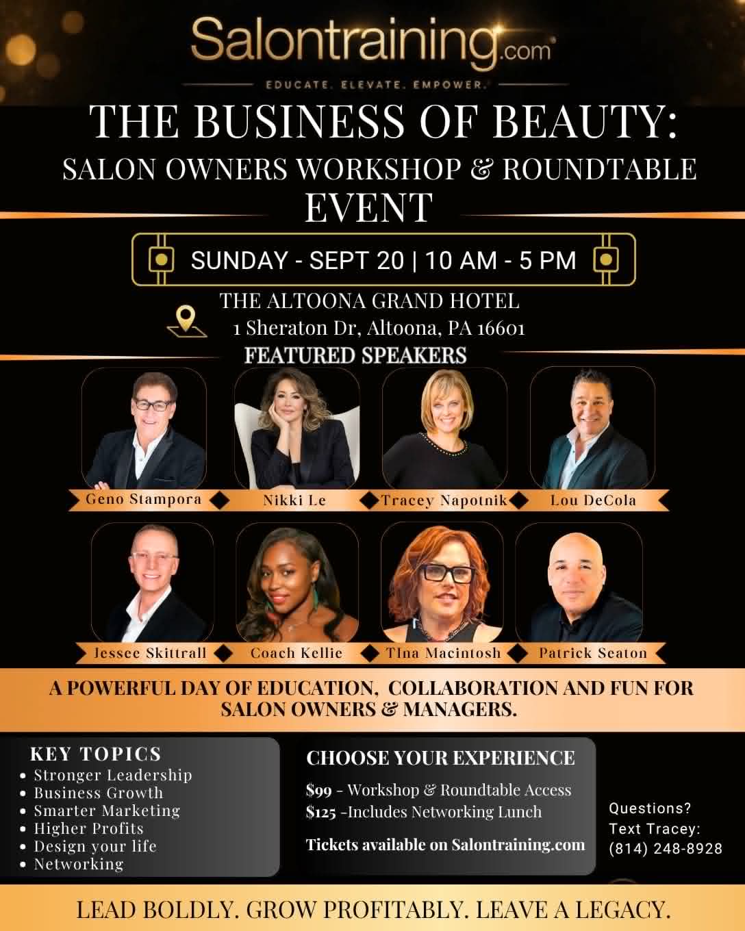 The Business of Beauty - For Salon Owners & Managers - Workshop & Roundtable