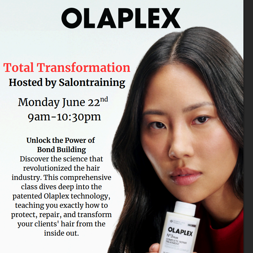 Olaplex Total Transformation - Hosted by Salontraining.com"