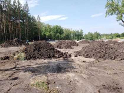 В Копейске продолжается реконструкция Парка Победы