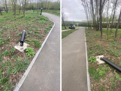 Вандалы сломали новые светильники в челябинском парке «Плодушка»