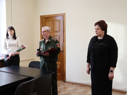 Состоялась церемония вручения боевых наград