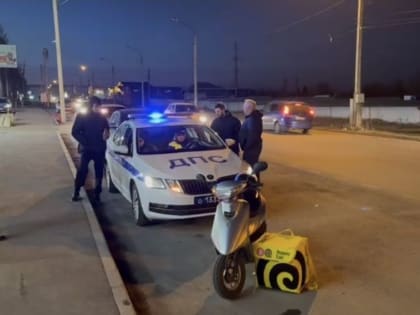 Сотрудники Госавтоинспекции задержали несовершеннолетнего водителя скутера