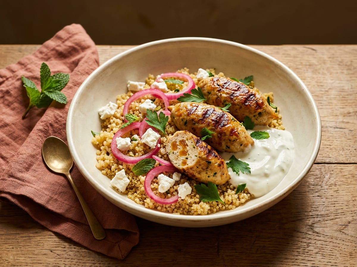 Chicken & Apricot Kofta Prep Bowls