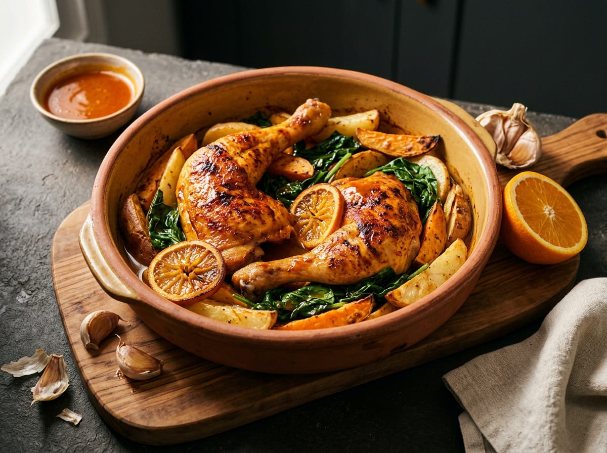 Easy Orange Chicken & Roasted Root Vegetables