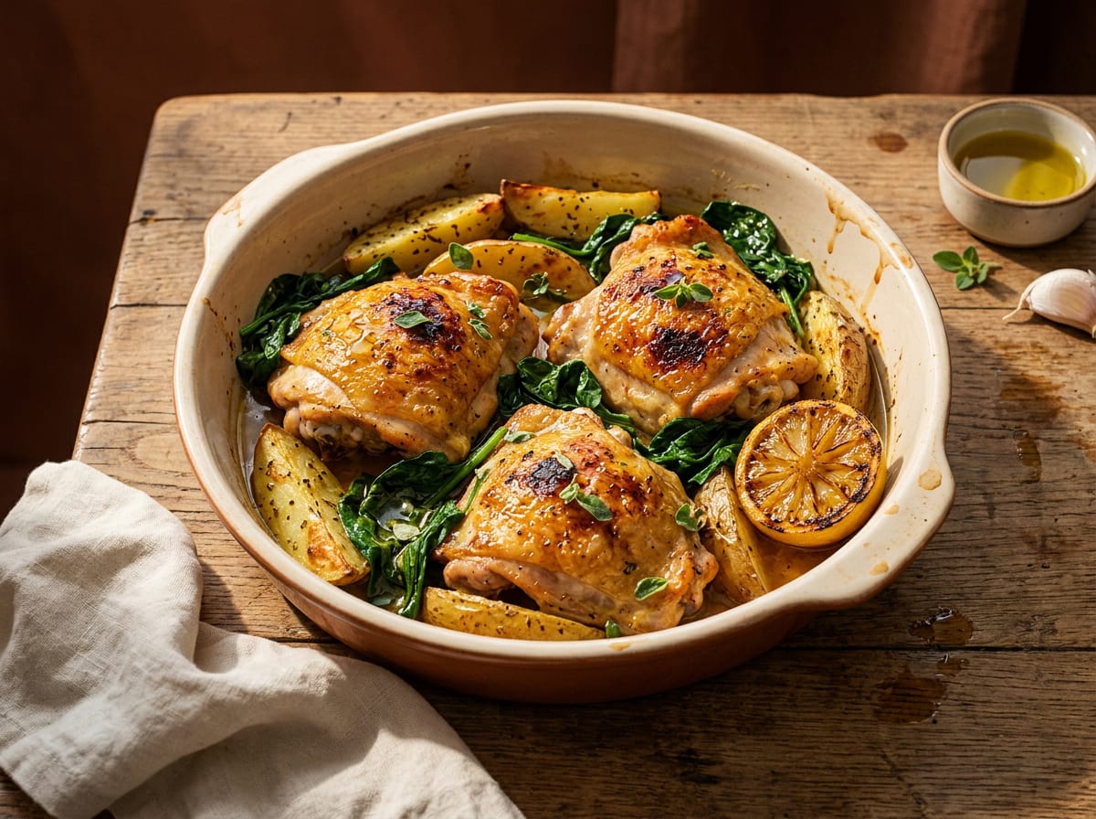 Greek Lemon Chicken with Potatoes