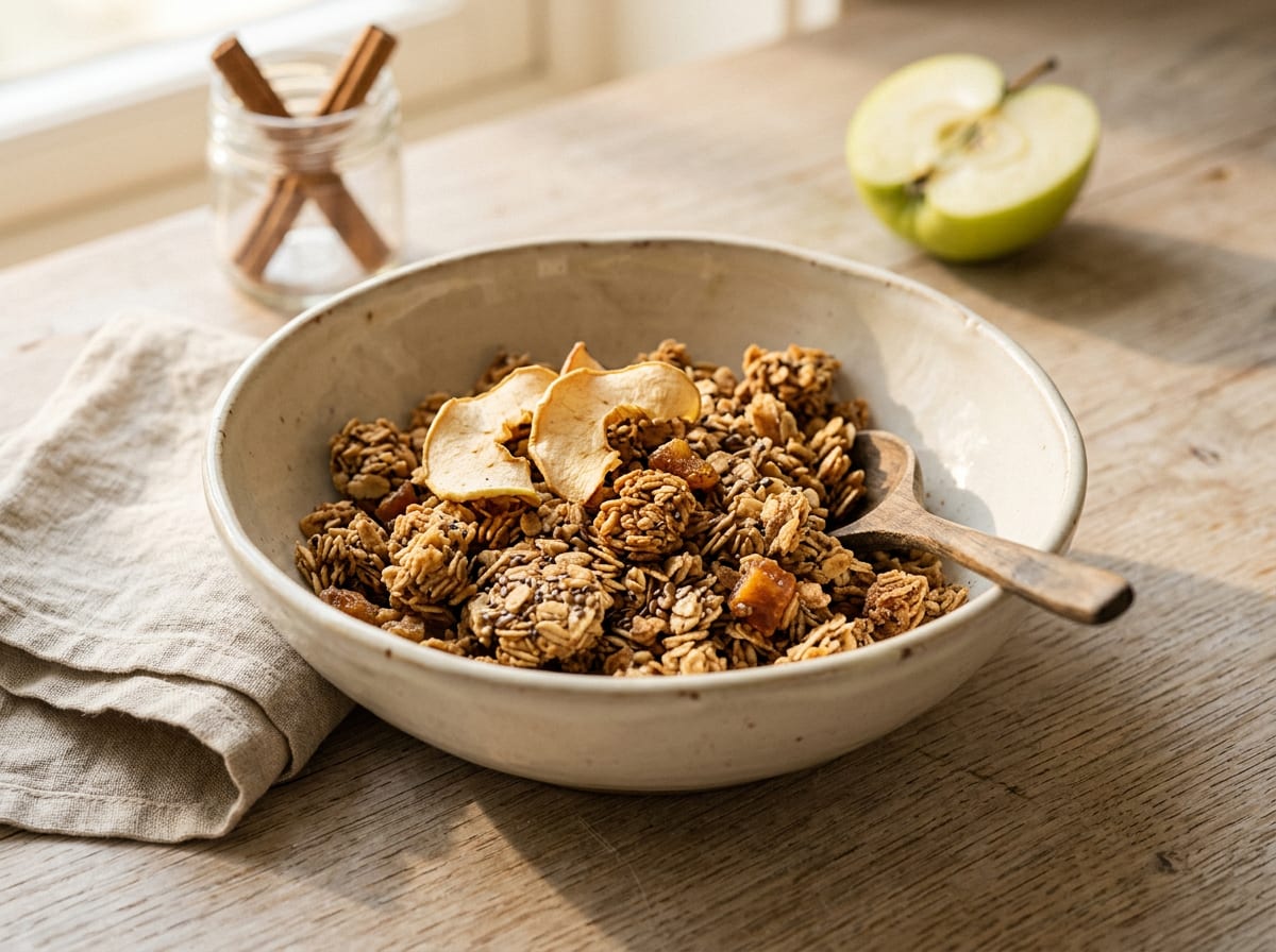 Homemade Apple Pie Granola (Sugar-Free)