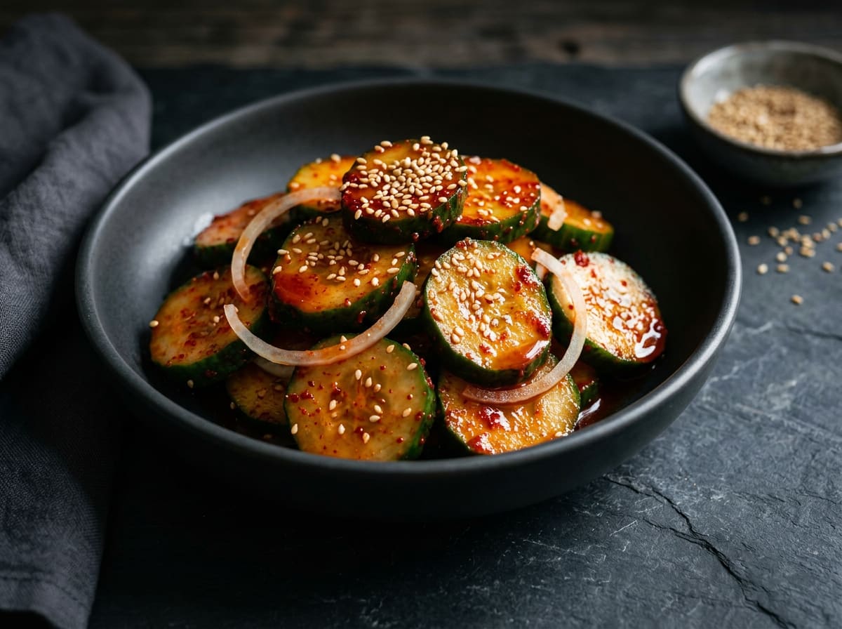 Korean Spicy Cucumber Salad (Oi Muchim)
