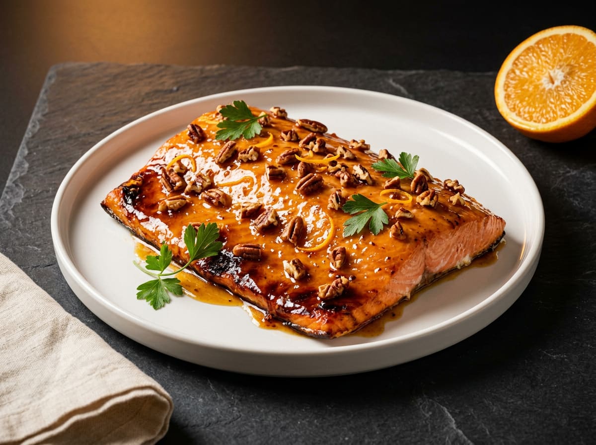 Orange Maple Glazed Salmon